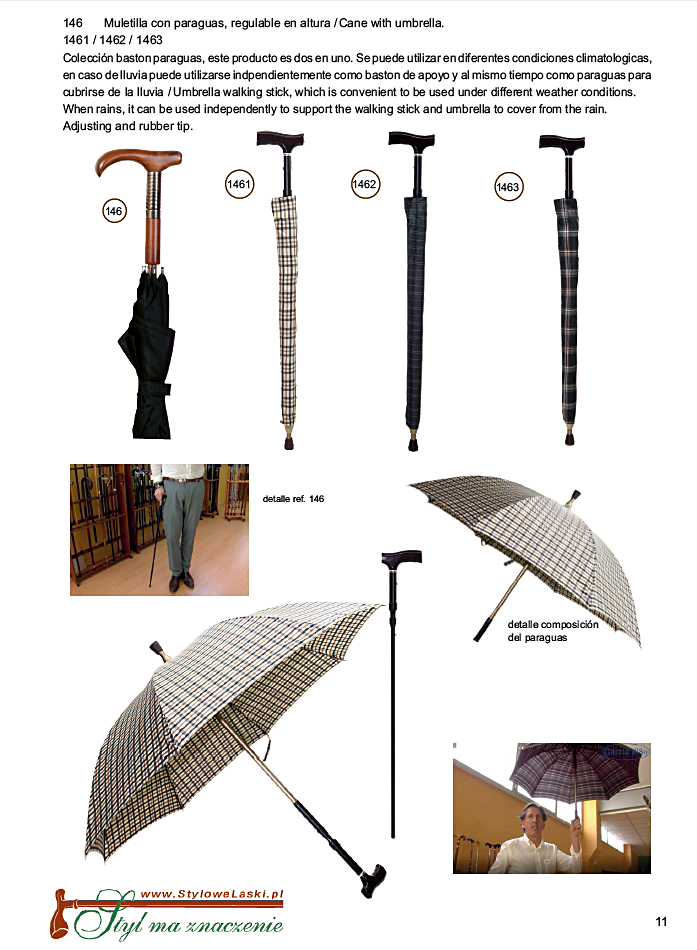Nowość eleganckie parasololaski